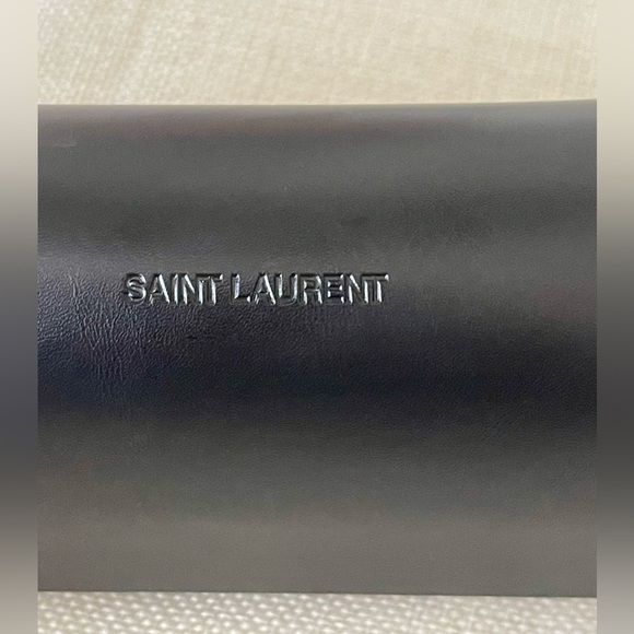 SAINT LAURENT YSL CAT EYE SUNGLASSES W/CASE SL552 001 BLACK LIKE-NEW/NOT WORN - Picture 11 of 12